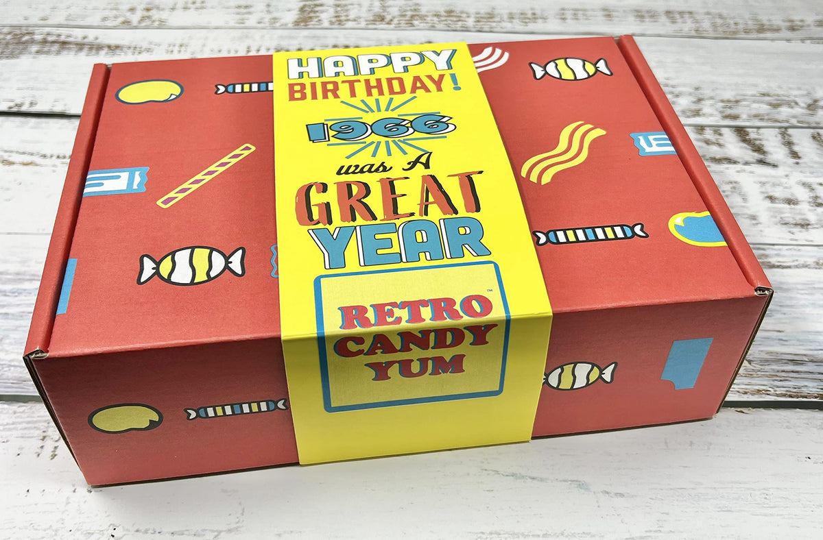 Ready-to-gift packaging by Retro Candy Yum makes milestones sweeter