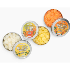 Retro Sours Mango Sour Explosion: a zingy burst ideal for quick flavor thrills.