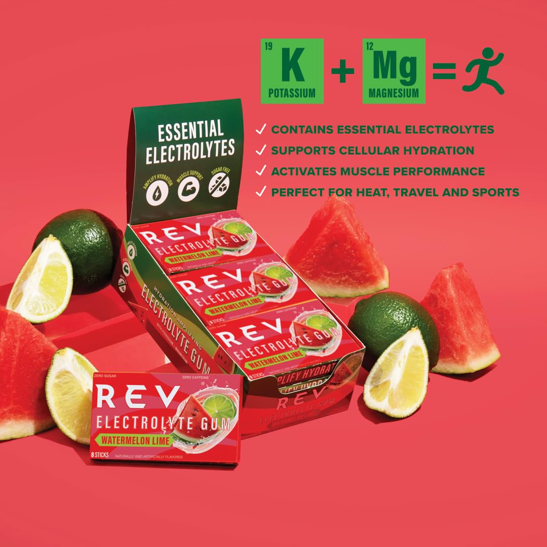 REV Electrolyte Gum ready in a sport bag for workouts