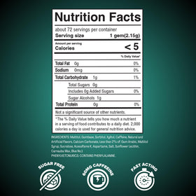 REV Gum 72-count carton displayed for convenient daily caffeine source.