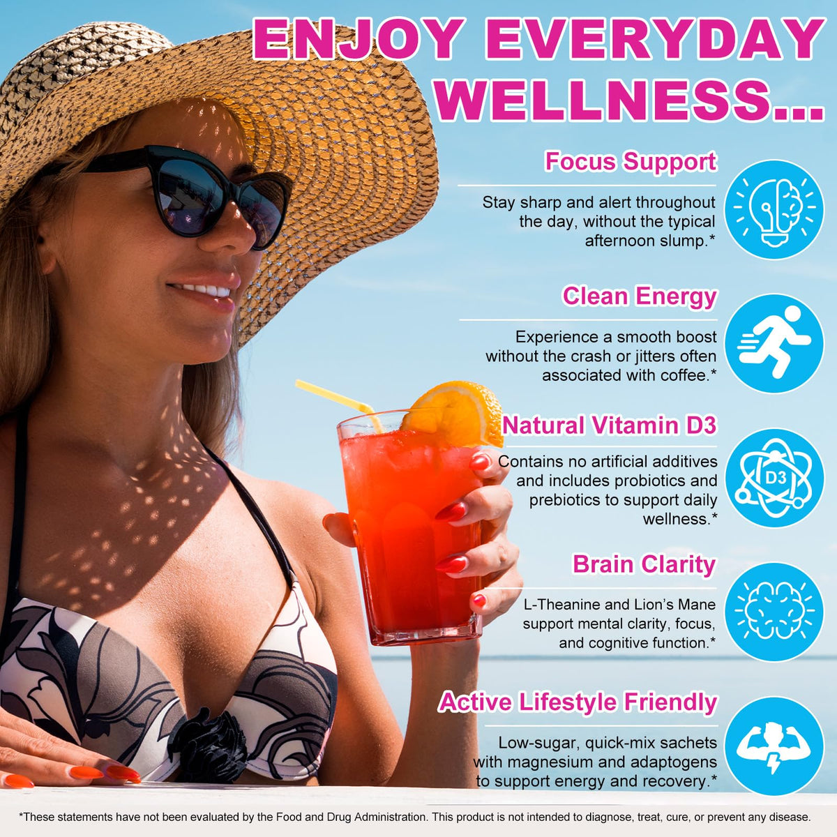 REVIGLAM low sugar prebiotic fiber blend for digestive wellness