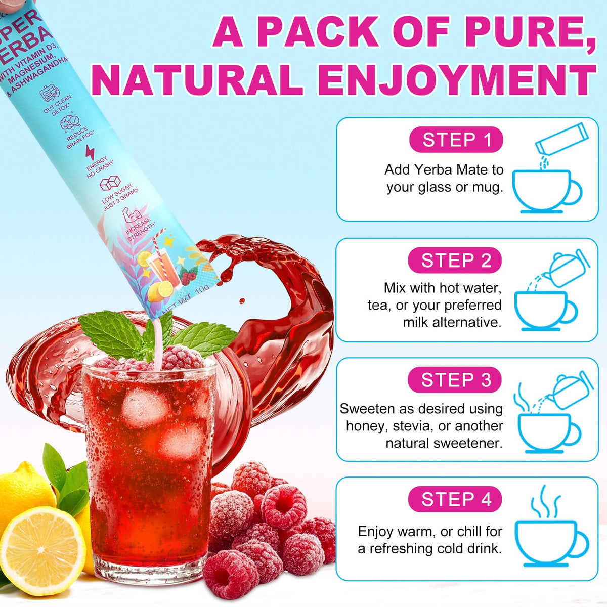REVIGLAM yerba mate extract for sustained energy without crashes