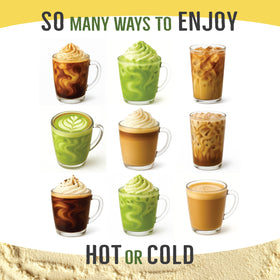 Revitealize creamer poured into tea for a creamy, sugar-free boost.