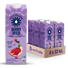 REVL FRUITS Berry Wild juice carton ready to pour, bold flavor ahead