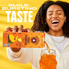 Revl Fruits no-added-sugar label for healthier sipping cues.