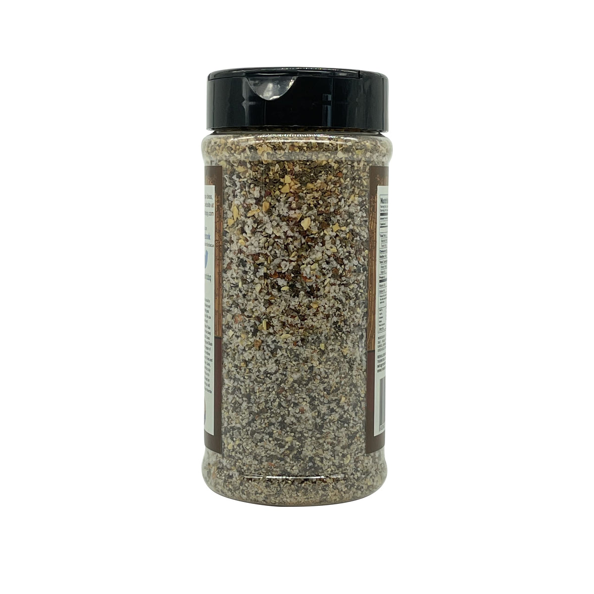 Burger-ready Revolution Barbecue rub adding savory depth.