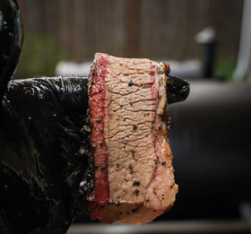Chili and vegetables gain bold Texas flavor from the rub.