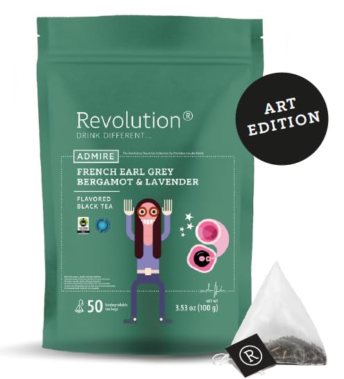 Revolution Tea Earl Grey Lavender infuser bags for convenient, eco-friendly brewing