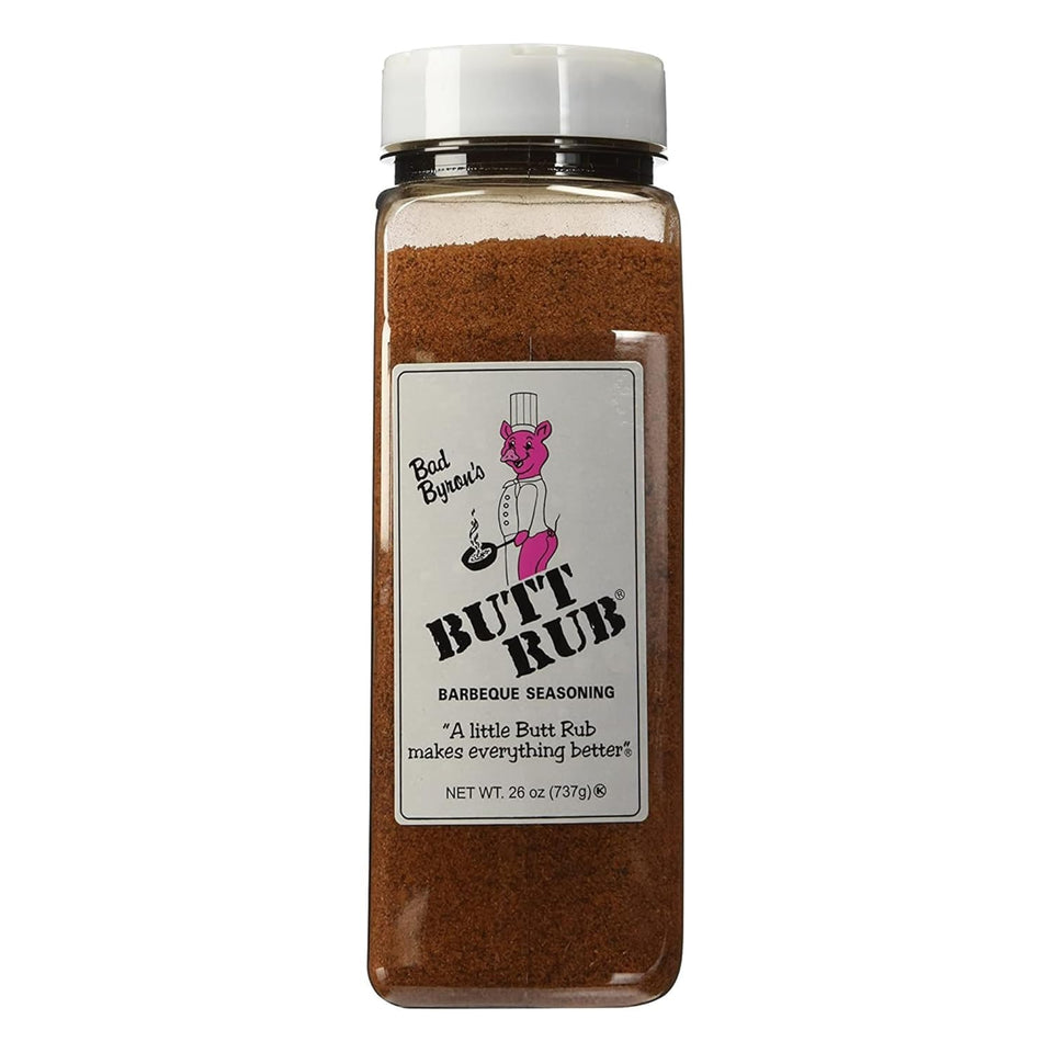Rex Bad Byron's Barbecue Rub jar for rich, balanced flavor on multiple meats.