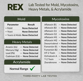 REX COFFEE Natural Decaffeination preserves aroma without harsh solvents.