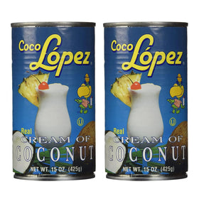 Rex Cream of Coconut 15oz can front view, perfect for Piña Coladas and smoothies.