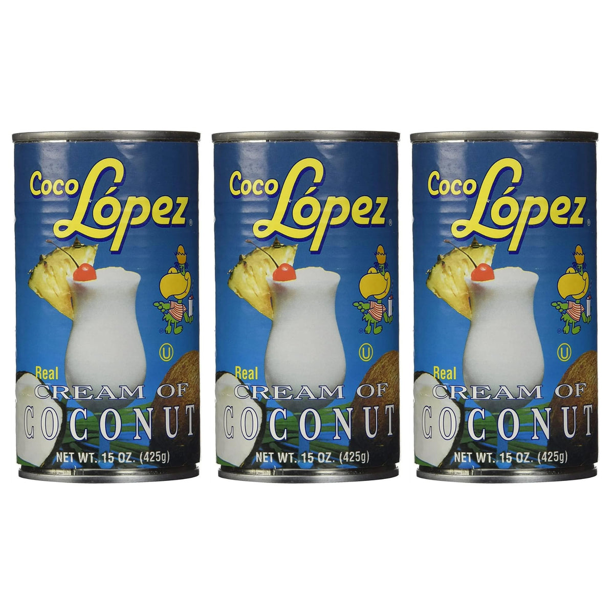 Rex Cream of Coconut can front showcases authentic Caribbean flavor for tropical drinks.