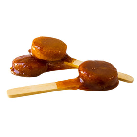 Ricaleta spicy tamarind lollipop close-up—bold flavor with a zesty kick.