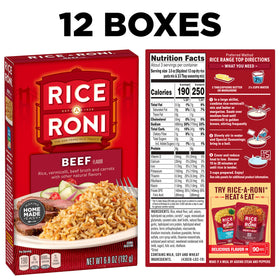Rice-A-Roni Beef flavor simmering on the stove with savory aroma