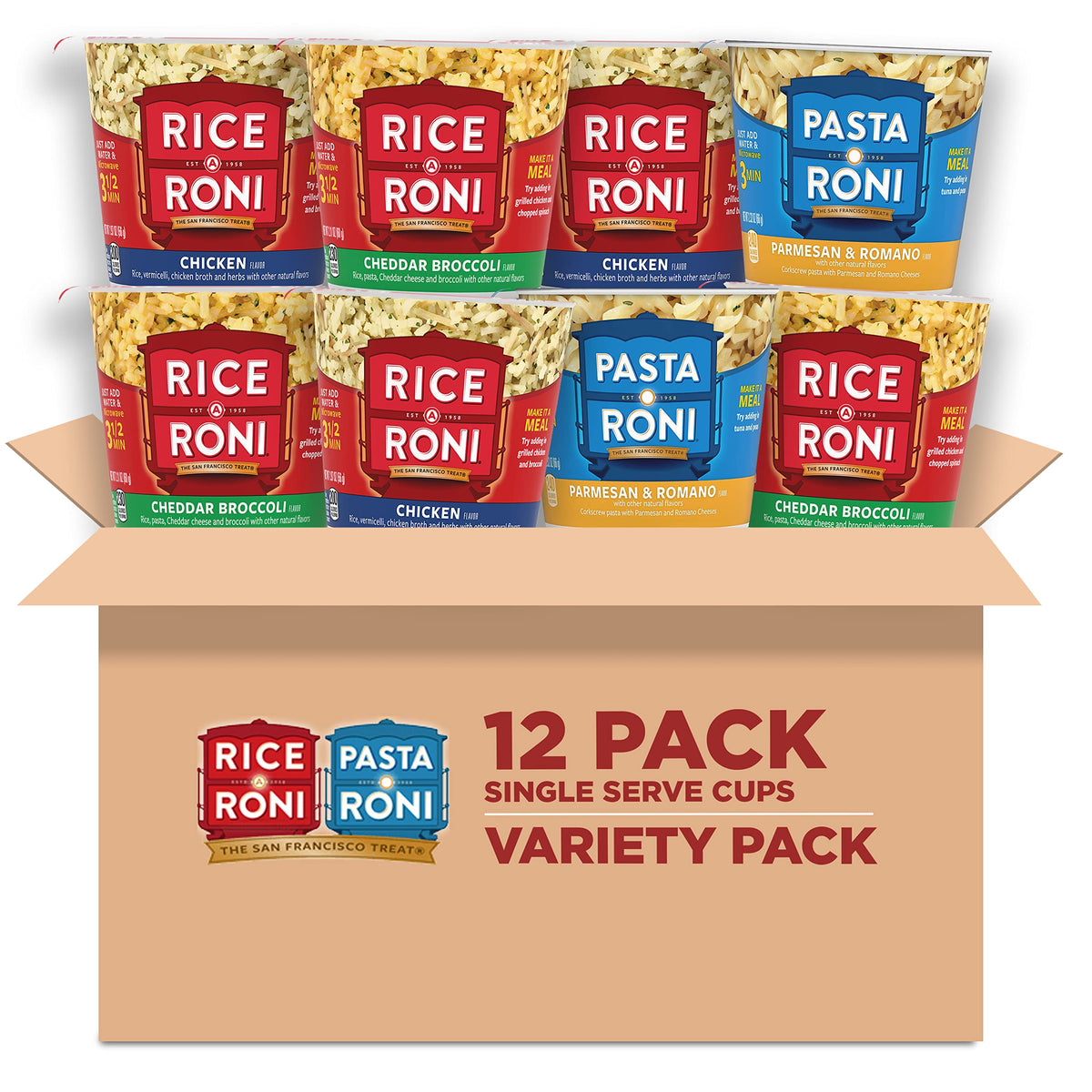 Rice-A-Roni Cups Chicken flavor cup for quick, microwaveable meals