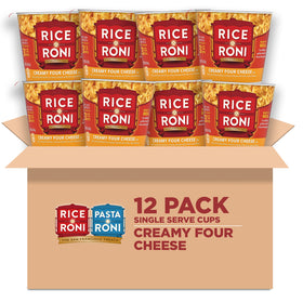 Rice-A-Roni Cups creamy four cheese, ready in minutes as a comforting snack.