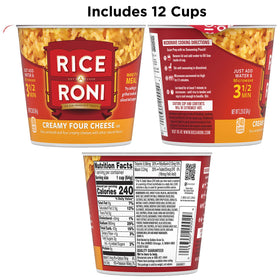 Rice-A-Roni Cups microwave cook, convenient meal at home, work, or on the go.