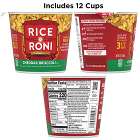 Rice-A-Roni Cups microwave-ready convenience for a fast meal.
