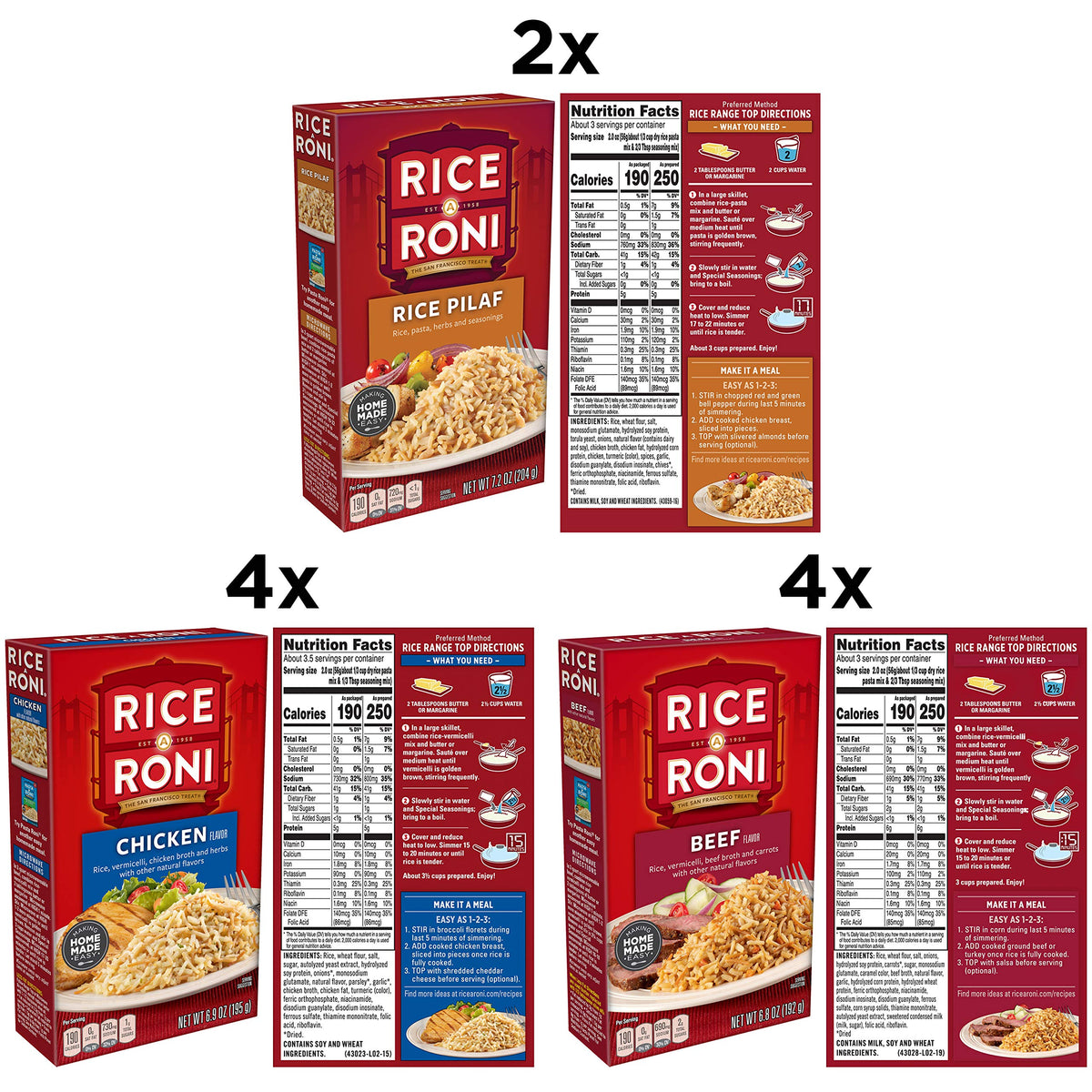 Rice-A-Roni Chicken flavor box prepared for busy weeknights and simple meal planning