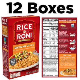 Rice-A-Roni Mexican Style red bell pepper and paprika provide vibrant color and aroma.