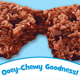 Hand holding a single Double Chocolatey Chunk bar for on-the-go snacking