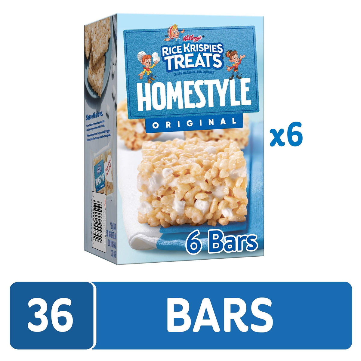 Rice Krispies Treats Homestyle bars oversized 33g highlight larger bite