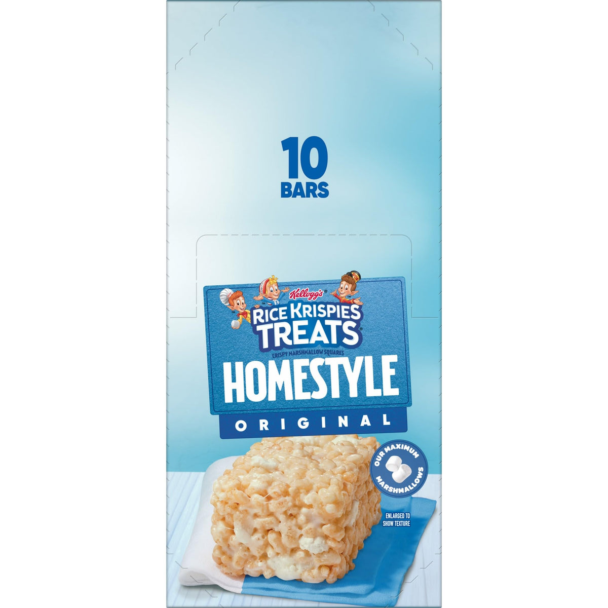 Travel-friendly Rice Krispies Treats Homestyle Original bar for on-the-go snack
