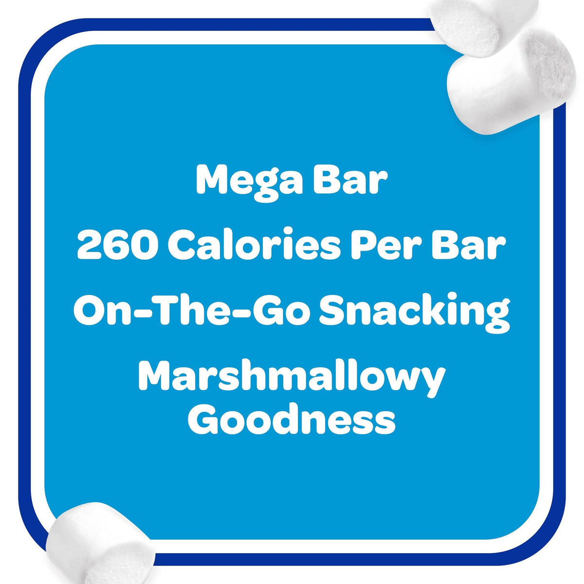 Rice Krispies Treats Mega Bar break-apart view for easy sharing on the go.