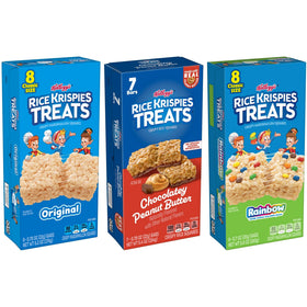 Rice Krispies Treats in an office desk setup for a quick pick-me-up