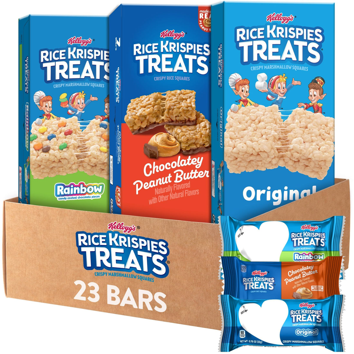 Rice Krispies Treats Original Square, ideal for lunchboxes and after-school snacking
