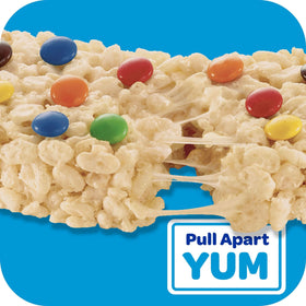 Rice Krispies Treats Rainbow Mega Bar texture and colors highlighted.