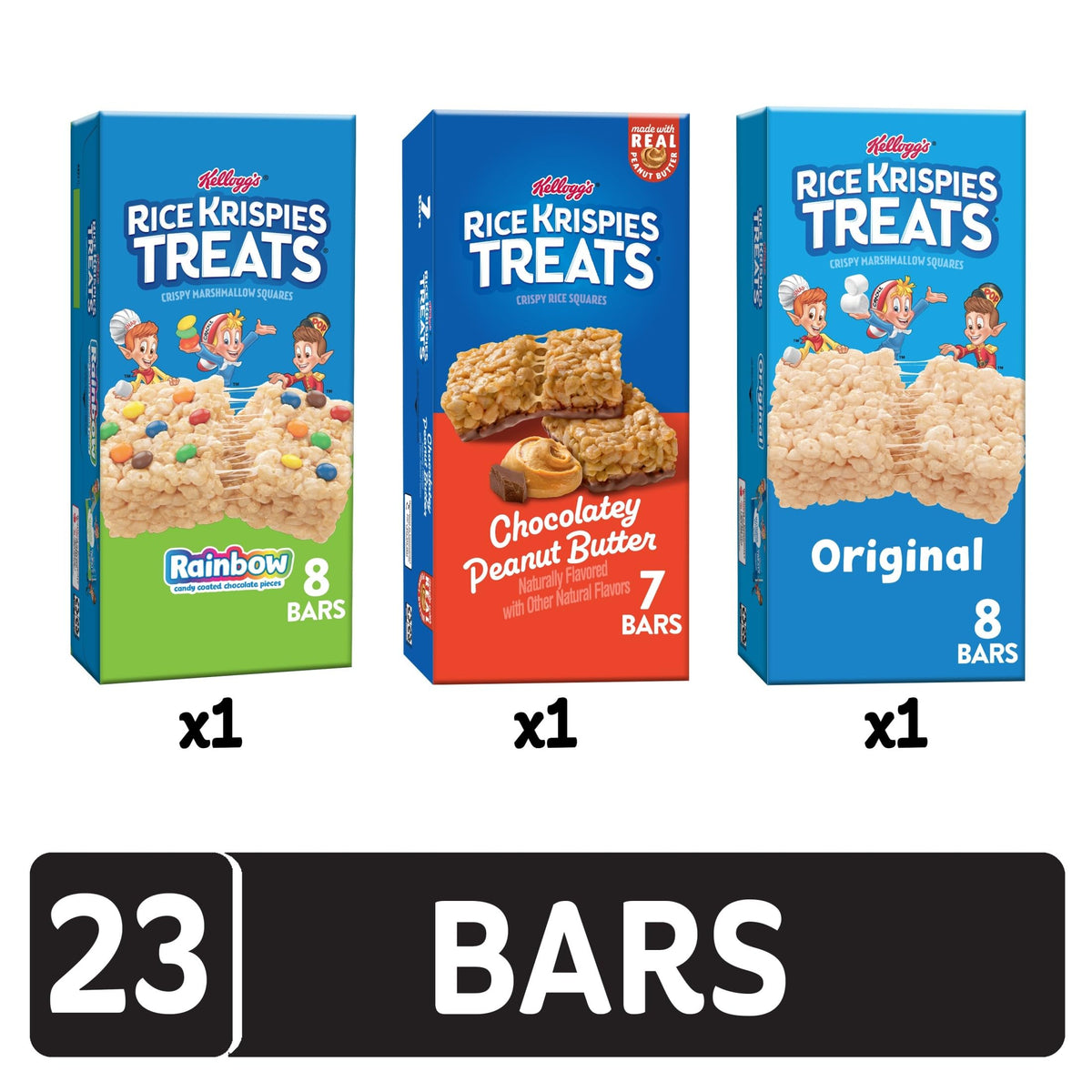 Rice Krispies Treats Rainbow Square, a colorful, tasty snack break