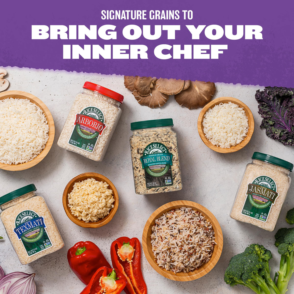 RiceSelect Royal Blend aroma steaming pot invites flavorful cooking moments.