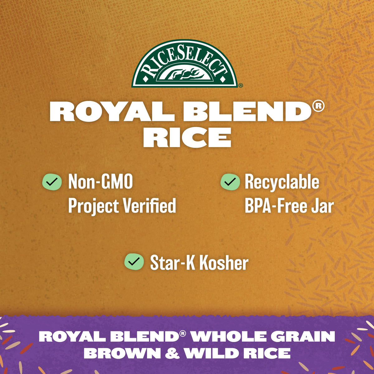 RiceSelect Royal Blend cooked and plated shows versatile side dish or base.