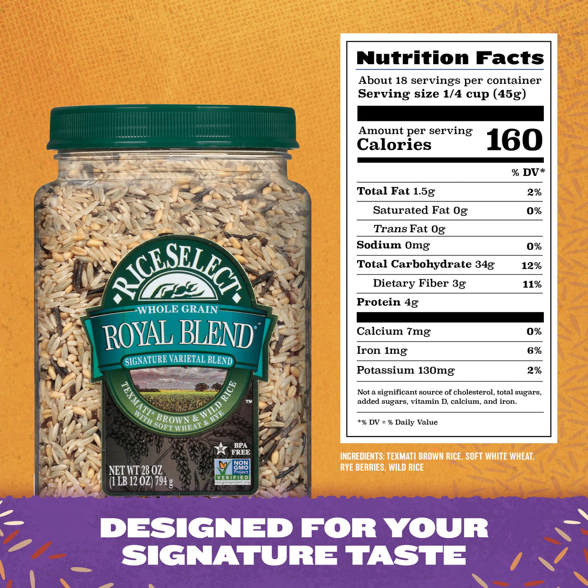 RiceSelect Royal Blend in stuffing or salad demonstrates meal versatility.