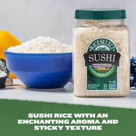 RiceSelect Sushi Rice aroma closeup highlights sweet fragrance ideal for sushi prep.