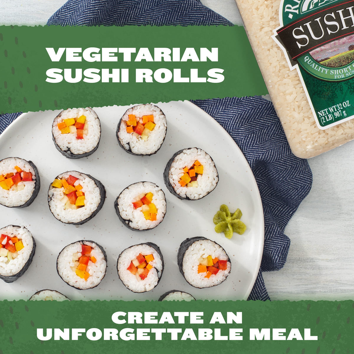 RiceSelect Sushi Rice cooked bowl demonstrates sticky texture perfect for rolls.