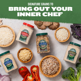 RiceSelect Sushi Rice ready-to-use dinner suggests quick, flavorful meals.