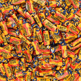 Rich & Richers Bit O Honey wrapped candy highlights timeless honey flavor for snacking.