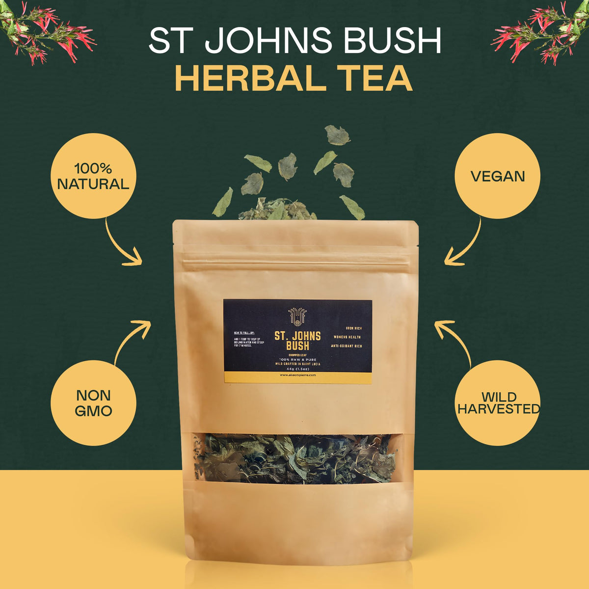 Rich Sol Foods St. John’s Bush harvest field emphasizing natural sourcing