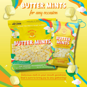Butter Yellow mints add warm color to any table setting.