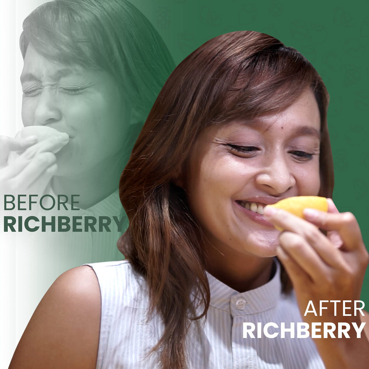 Richberry Miracle Berry freeze-dried fruits close-up highlights premium quality and natural sweetness.
