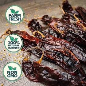 RICO RICO resealable bags keep chiles fresh for cooking.