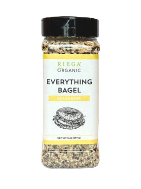 Riega Everything Bagel Seasoning Blend 14oz adds savory depth to bagels and snacks