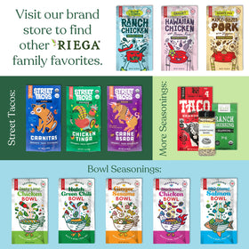 Riega roasted vegetables seasoned for a bold finish