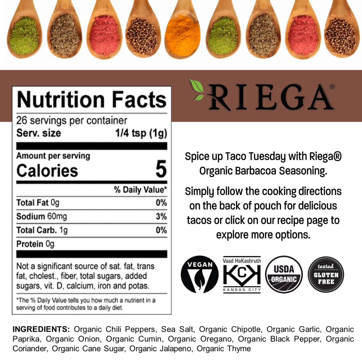 Riega Street Taco Seasoning applied during meat prep for barbacoa flavor
