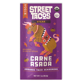 Riega Street Taco Seasoning pack open, ready to mix in your kitchen