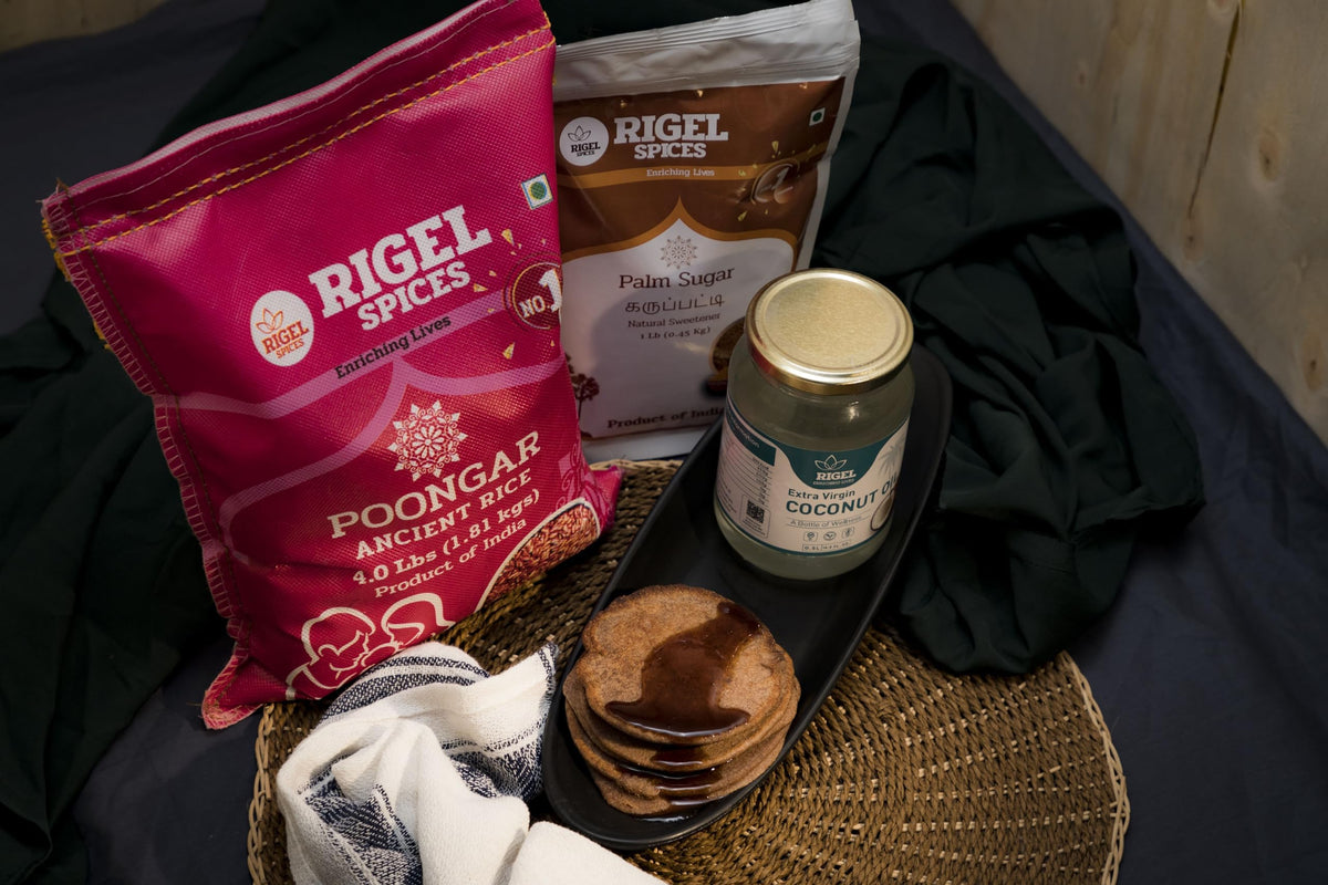 Rigel Spices Palmyra Palm Sugar crumb crystals add texture to baked goods