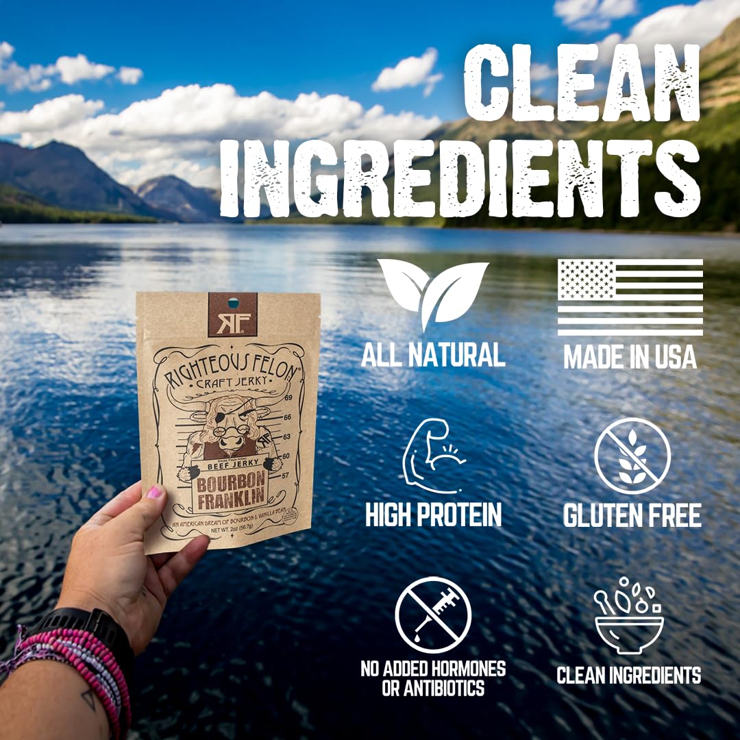 Gift-ready packaging indicates a versatile present for jerky lovers.