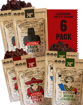 Righteous Felon Darth Garlic biltong offers bold flavor for on-the-go protein
